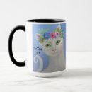 Zoek naar witte kat mokken Blauw