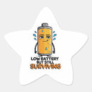 Zoek naar batterij stickers Laag