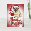 Zoek naar pug christmas briefkaarten Xmas