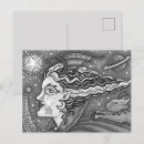 Zoek naar vallende ster briefkaarten Cartoon