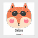 Zoek naar rode vos stickers Schattig