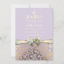 Zoek naar leopard babyshower uitnodigingen Elegant