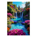 Zoek naar waterval kunst Fantasielandschap