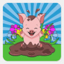 Zoek naar schattig biggetje stickers Roze