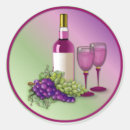 Zoek naar wijn en druiven stickers Glas