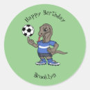 Zoek naar voetbal cartoon stickers Voetbalspeler