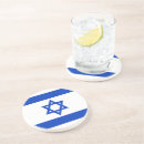 Zoek naar israël onderzetters Israëlische vlag