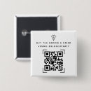 Zoek naar getuige buttons Zwart en wit