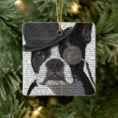 Zoek naar boston terrier ornamenten Leuke boston doodsbankkers