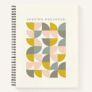 Zoek naar pastelkleur notitieboeken Geometrisch