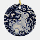 Zoek naar wit konijn kerstdecoratie blauw en wit