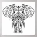 Zoek naar mandala olifant kunst Kleurboek