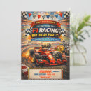 Zoek naar het karting uitnodigingen Jongen