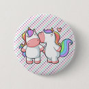 Zoek naar eenhoorn buttons Liefde