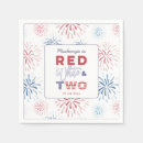 Zoek naar vuurwerk servetten Rood wit blauw