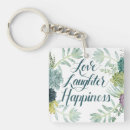 Zoek naar geluk sleutelhangers Tropisch