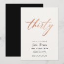 Zoek naar classy 30th birthday uitnodigingen Zwart wit