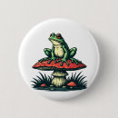 Zoek naar kikkers buttons Schattige kikker