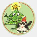 Zoek naar grappige kerstboom stickers Schattig