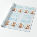 Zoek naar tweeling baby shower cadeaupapier Voor iedereen