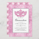 Zoek naar mardi gras quinceanera uitnodigingen Masker