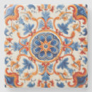 Zoek naar mediterrane onderzetters Voor haar