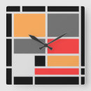 Zoek naar piet mondrian klokken Rood