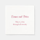 Zoek naar eeuwigheid servetten Minimalistisch