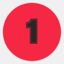 Zoek naar nummer 1 stickers Eenvoudig