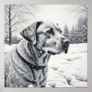 Zoek naar winter scène posters Hond
