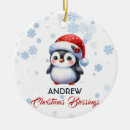 Zoek naar schattige pinguïn ornamenten Waterverf