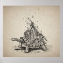 Zoek naar schildpad tekening posters Illustratie