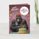 Zoek naar grappige gorilla kaarten Aap