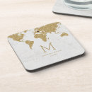 Zoek naar gold foil onderzetters Gouden folie