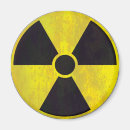 Zoek naar radioactief magneten Waarschuwing