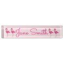 Zoek naar vogels naambordjes Roze