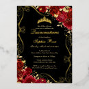 Zoek naar zwarte quinceanera uitnodigingen 15e