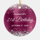 Zoek naar 21st birthday ornamenten Zilverglitter