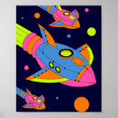 Zoek naar retro raket posters Ruimte