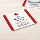 Zoek naar canadese vlag onderzetters Rood en wit