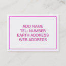 Zoek naar roze lijst visitekaartjes Voor iedereen