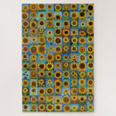 Zoek naar gele bloemen puzzels Schilderij