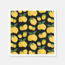 Zoek naar citroen patroon servetten Geel