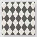 Zoek naar argyle onderzetters Zwart