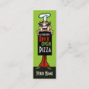 Zoek naar pizza chef visitekaartjes Kok