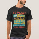 Zoek naar 69 jaar oud tshirts Bday
