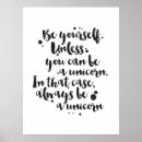Zoek naar unicorns kunst Quote