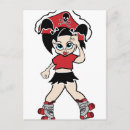 Zoek naar roller derby briefkaarten Girl