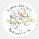 Zoek naar koala ronde stickers Baby shower