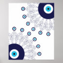 Zoek naar evil eye kunst Blauw